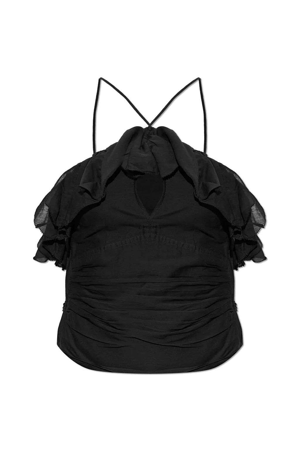 Isabel Marant ÉToile Djimia Ruffled Halterneck Top