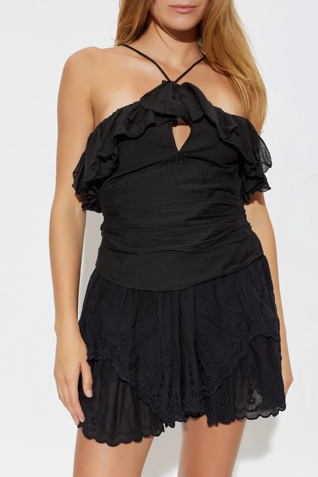 Isabel Marant ÉToile Djimia Ruffled Halterneck Top