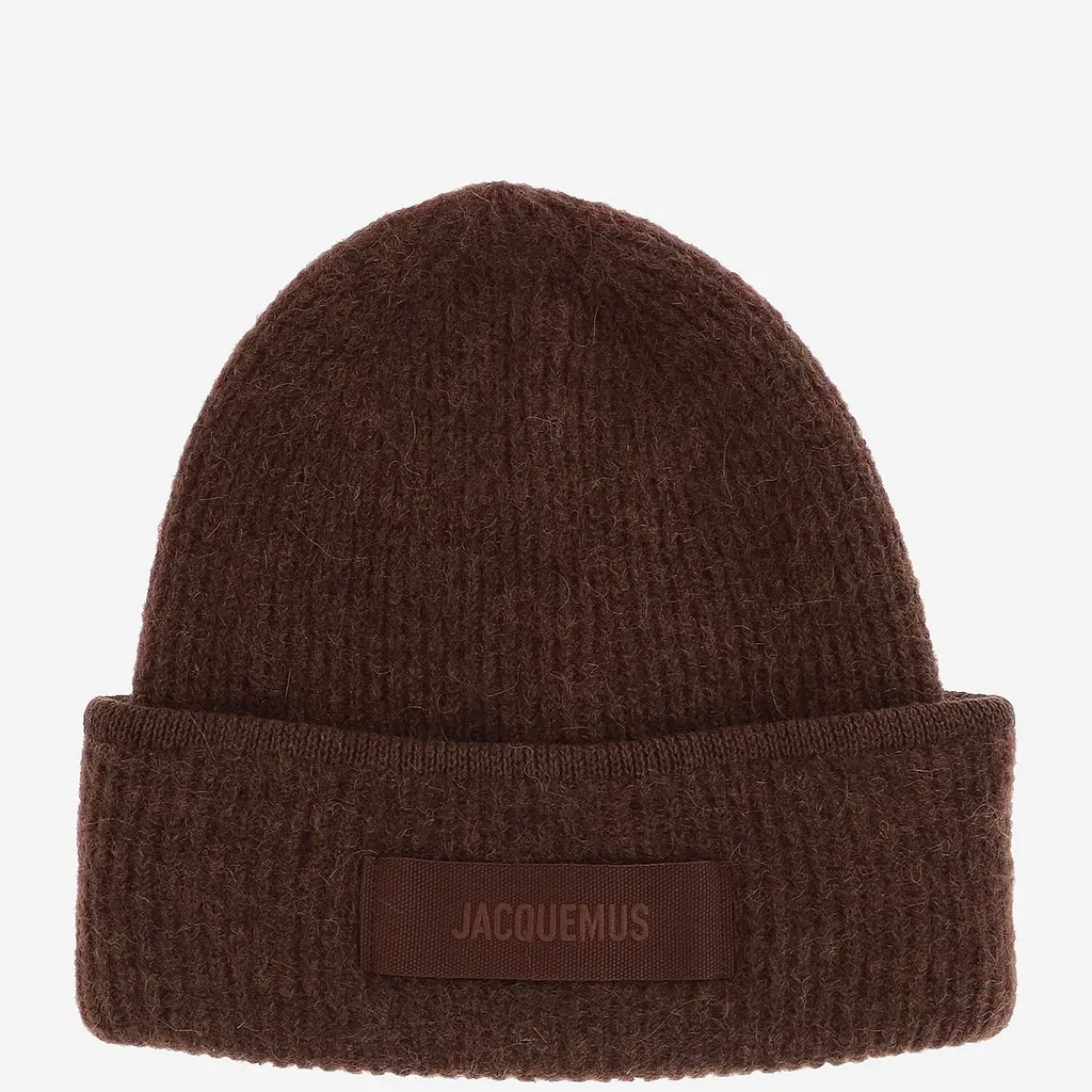 Jacquemus Ribbed Logo Beanie Hat