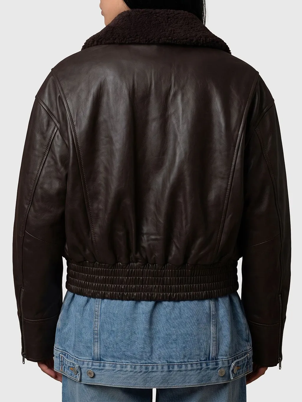 Iolaila Lane Shearling-Collar Jacket