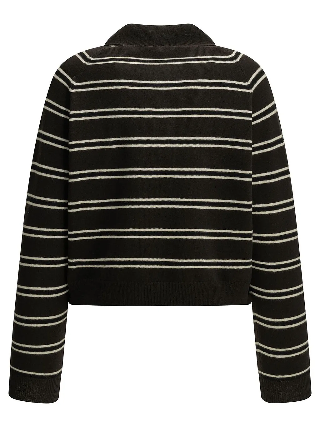 Striped Polo Knitted Top