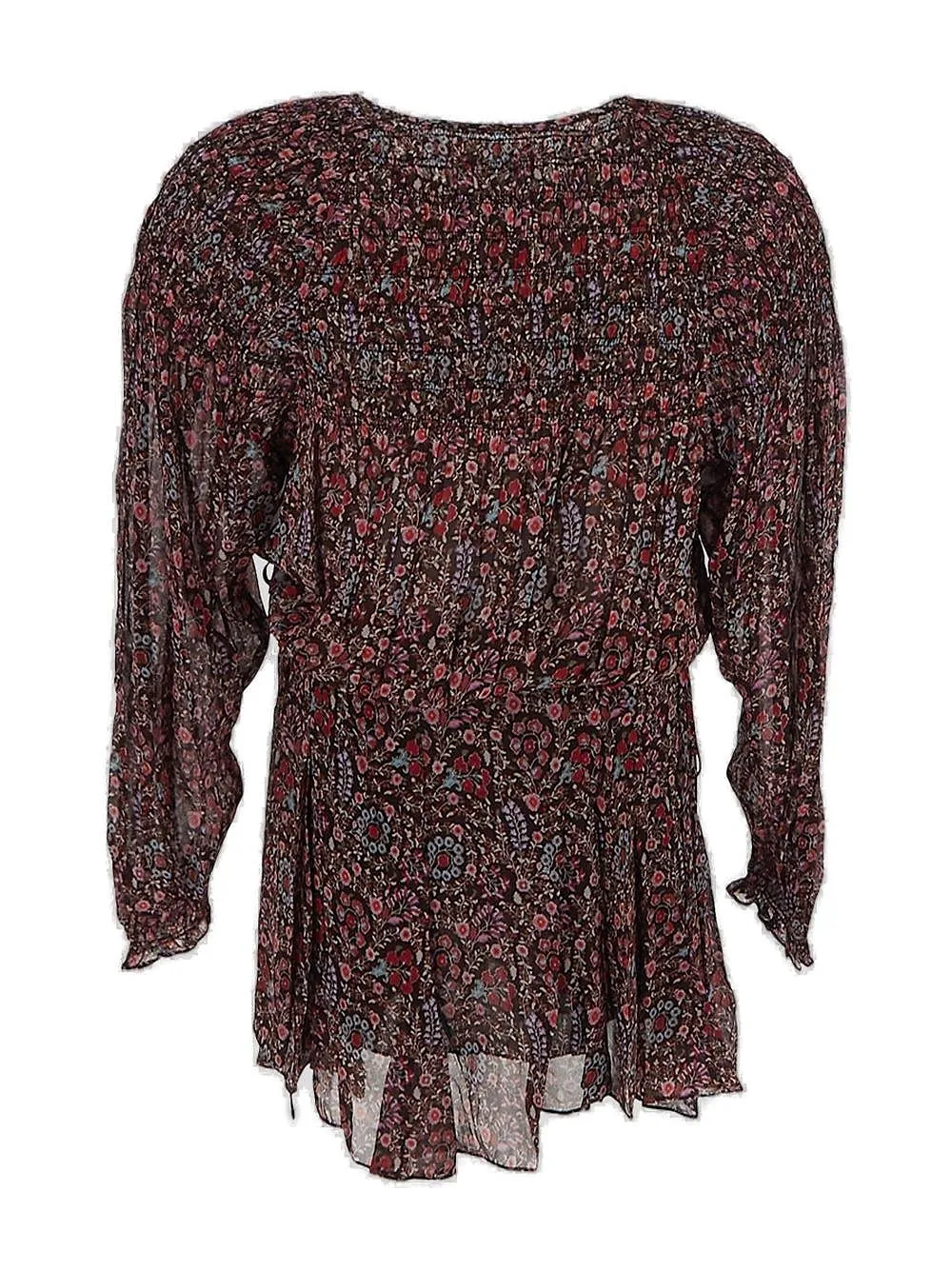 Isabel Marant ÉToile Floral Printed Long-Sleeved Dress