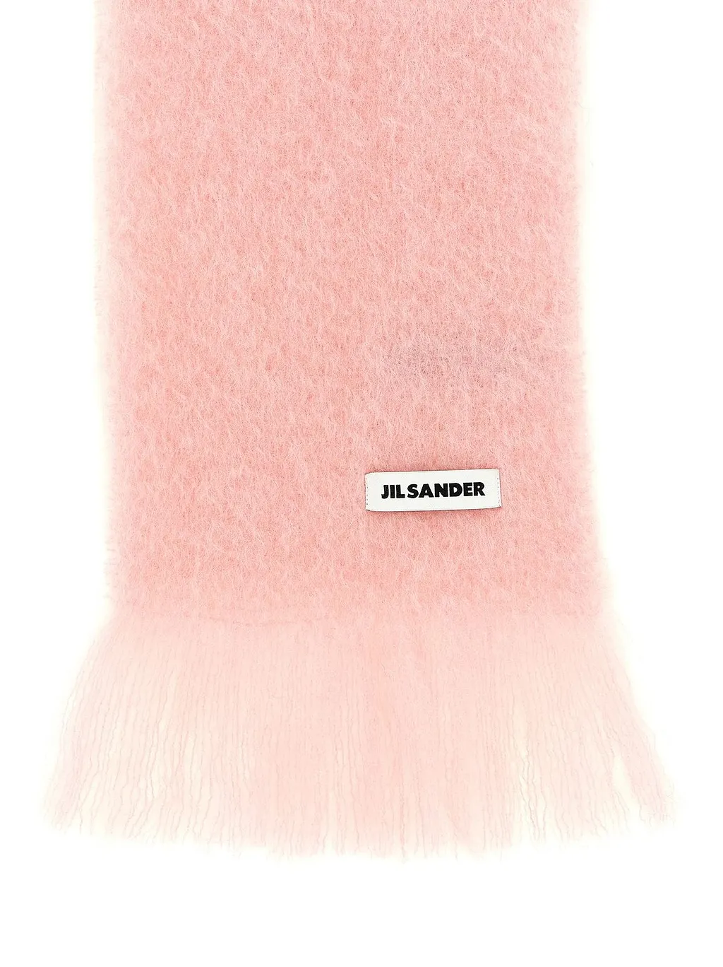 Jil Sander Brushed Logo Patch Scarf