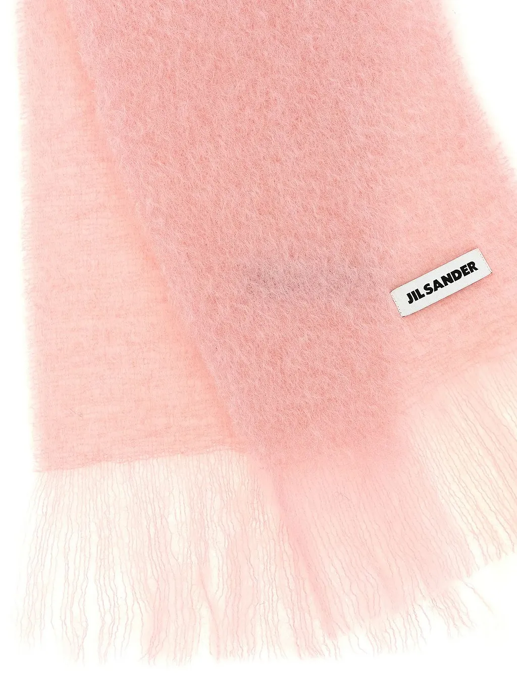 Jil Sander Brushed Logo Patch Scarf