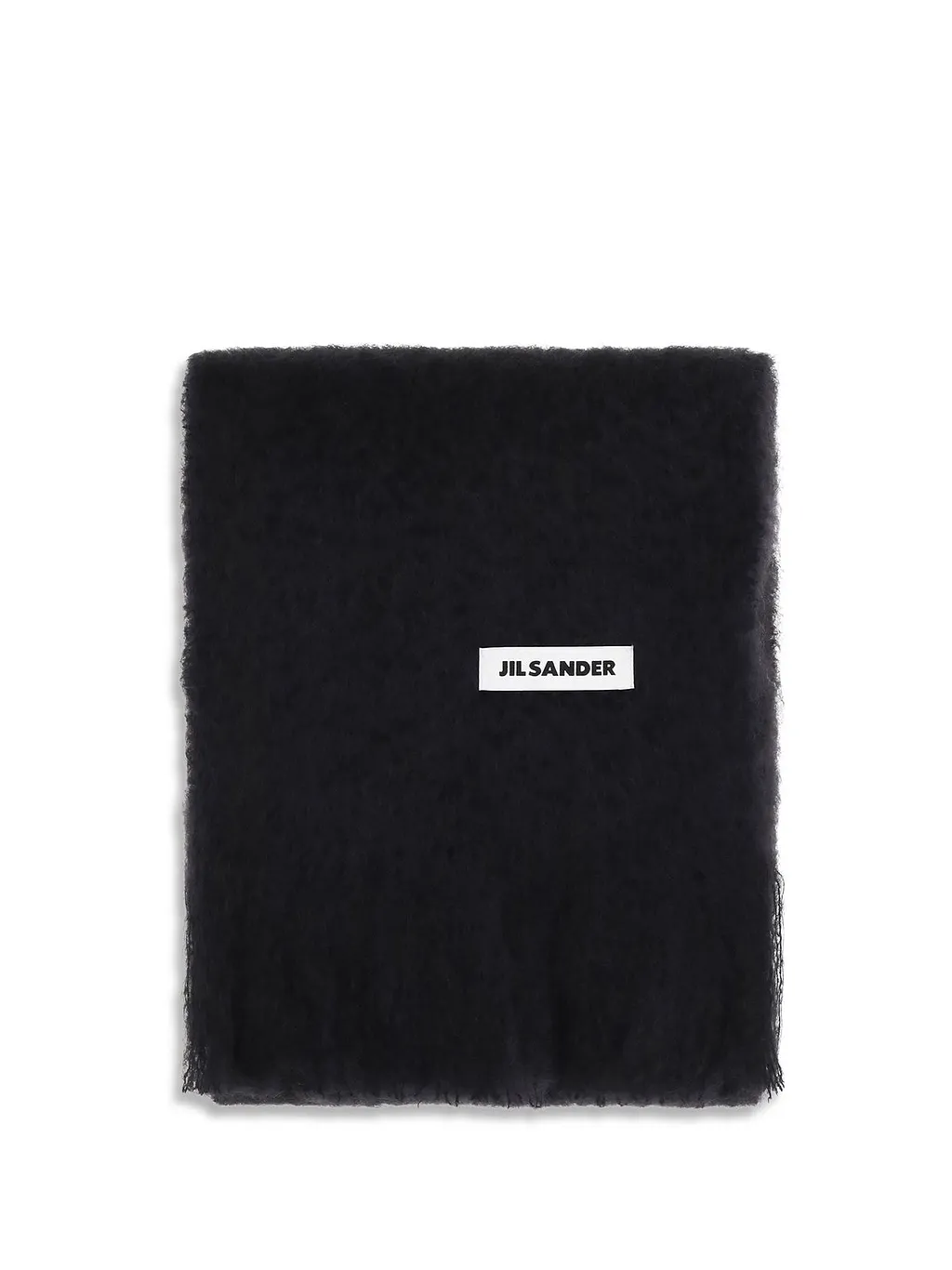 Jil Sander Brushed Logo Patch Scarf