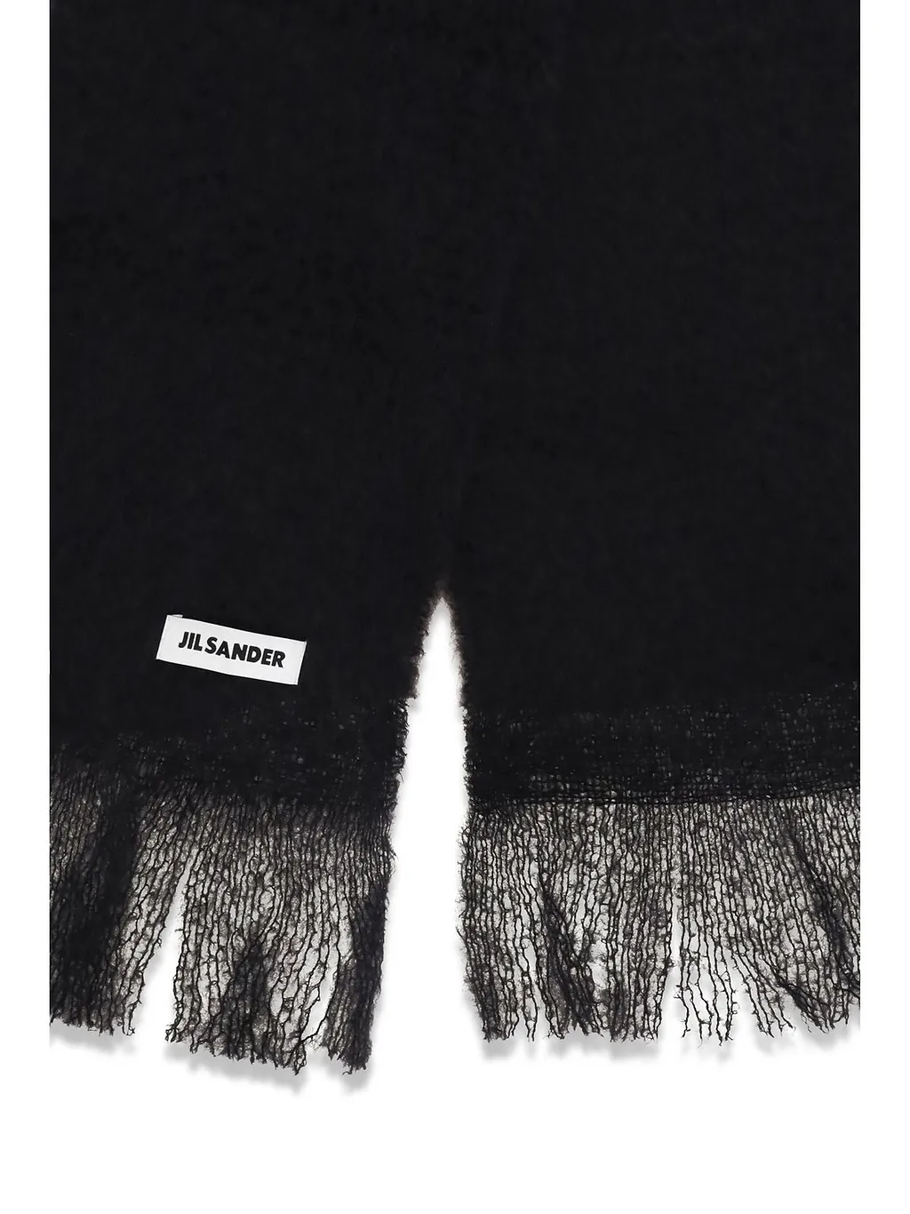 Jil Sander Brushed Logo Patch Scarf