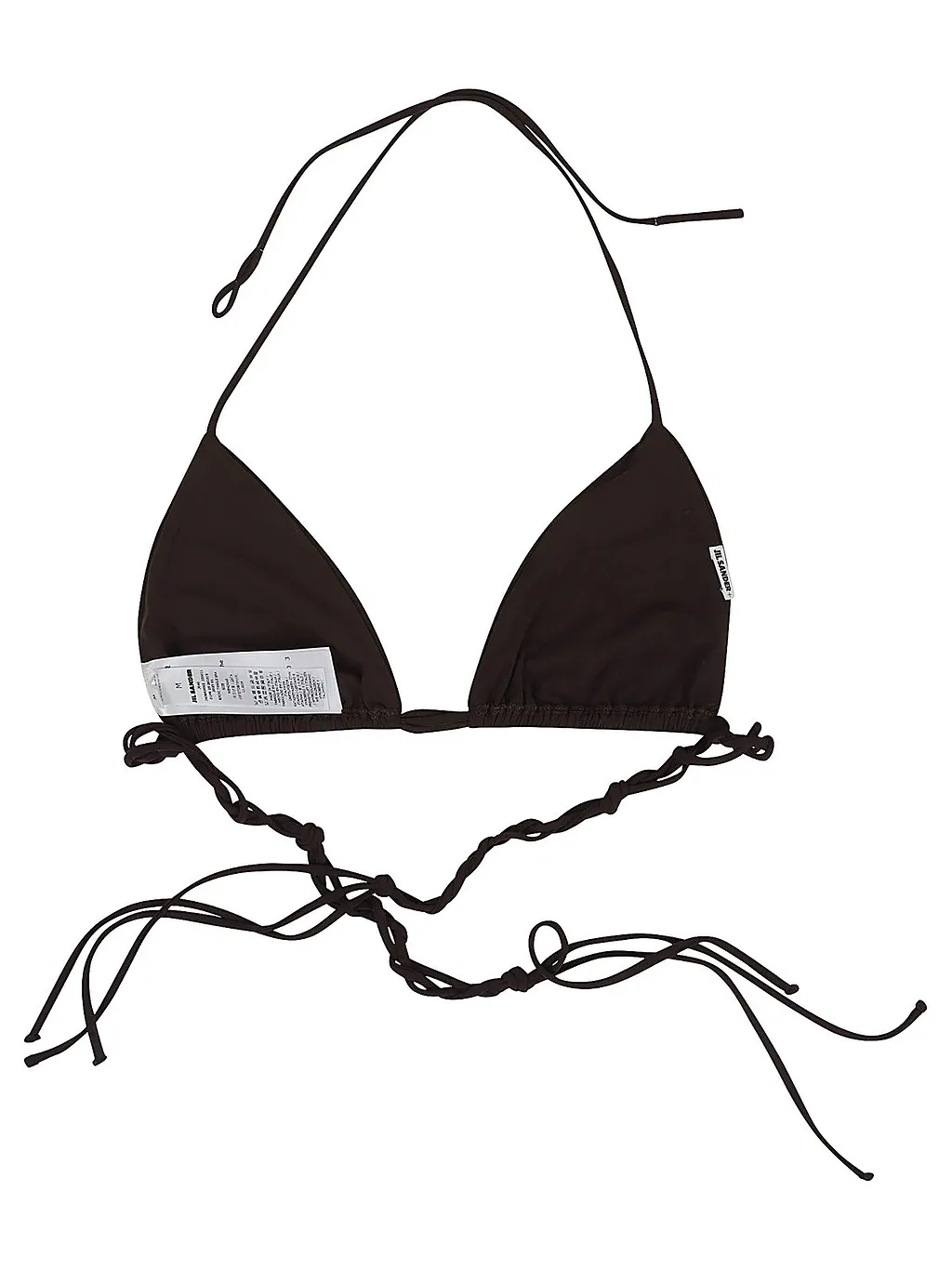 Jil Sander Braid-Detail Triangle Cup Bikini Top