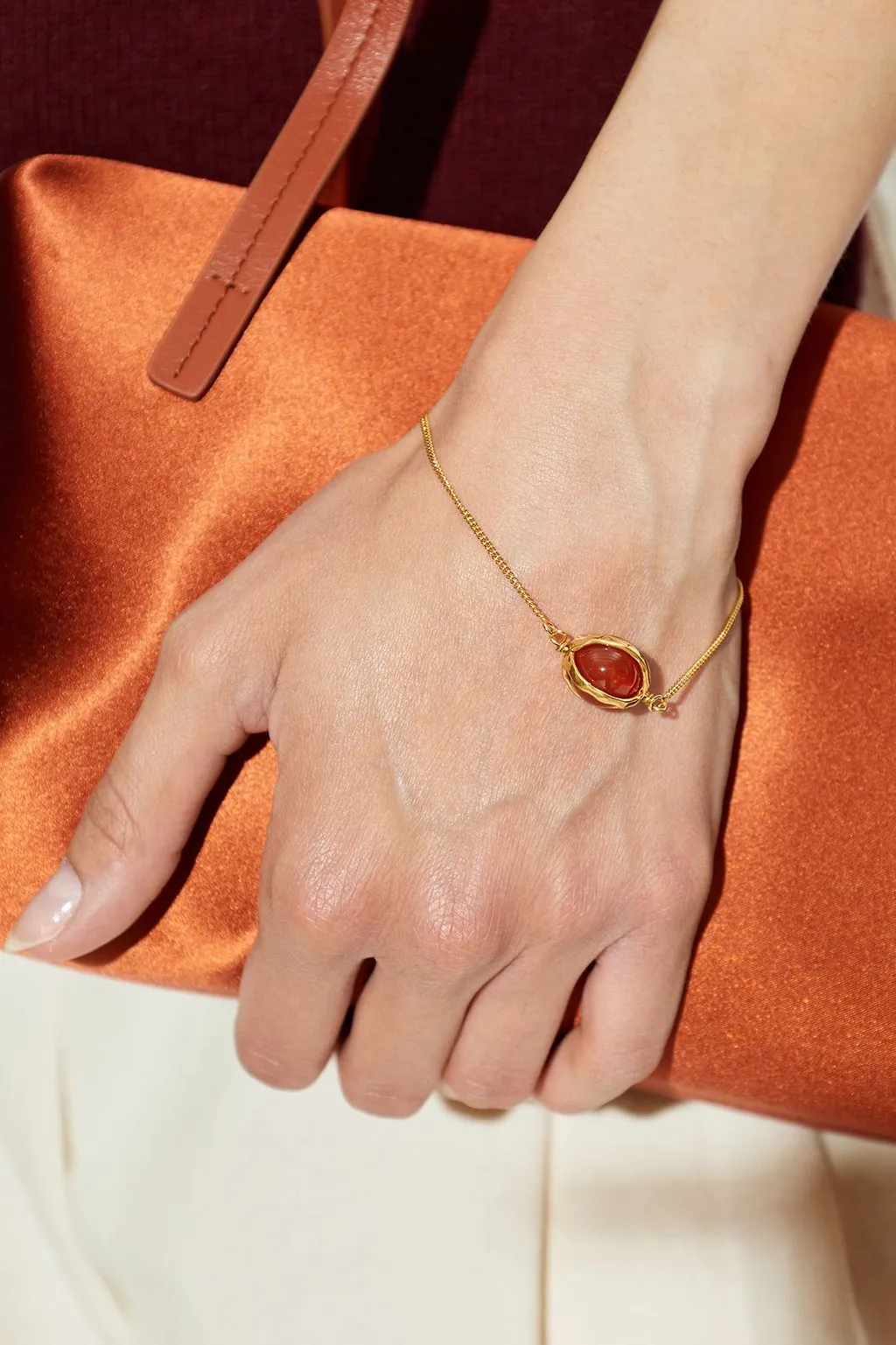 Jil Sander Cabochon Pendant Bracelet