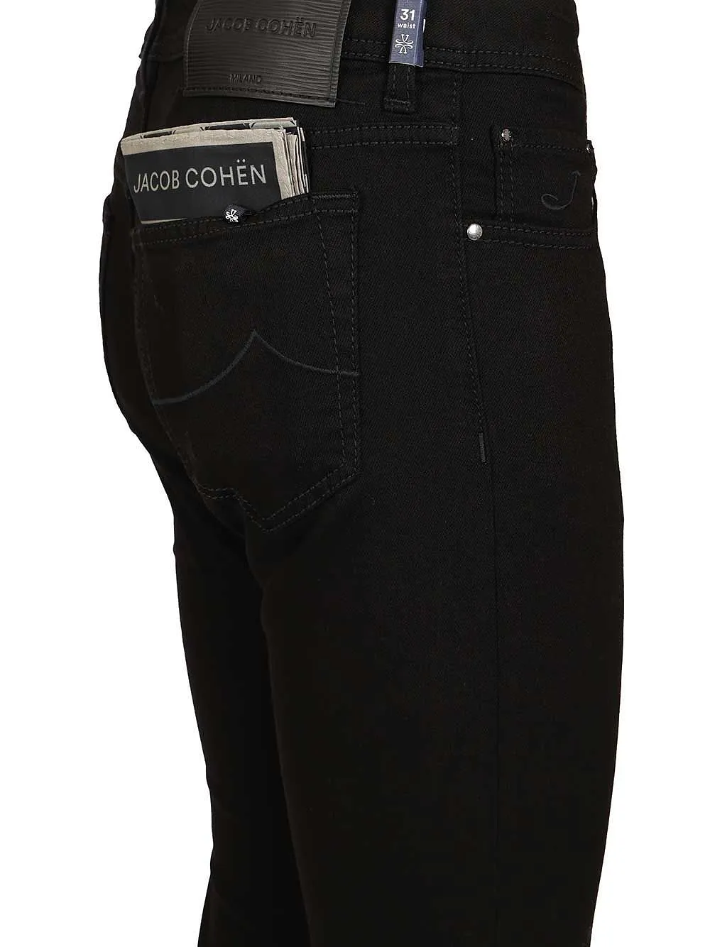 Jacob Cohen Logo Patch Slim Fit Jeans
