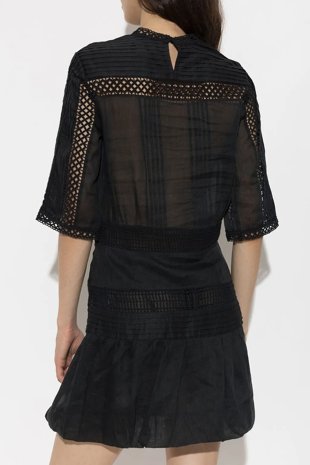 Isabel Marant ÉToile Paige Lace-Trim Mini Dress