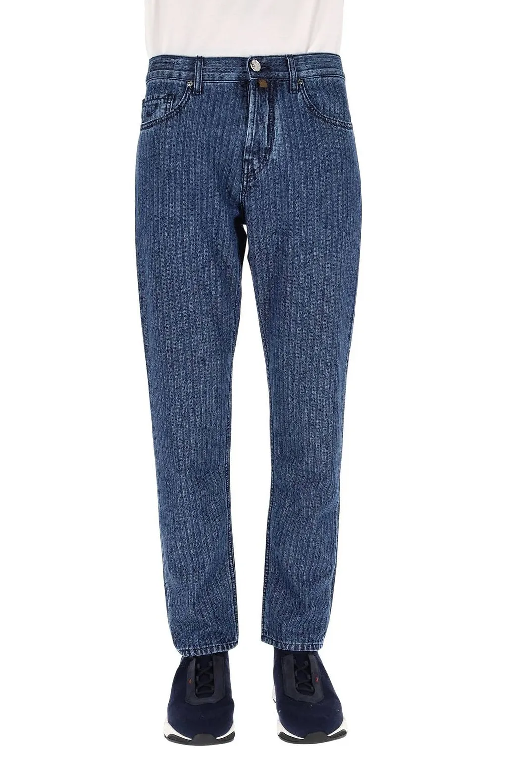 Jacob Cohen Logo Patch Straight-Leg Jeans