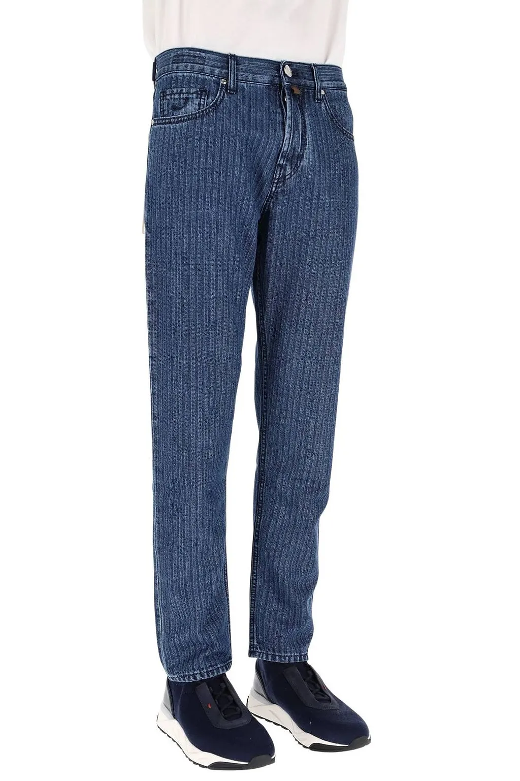 Jacob Cohen Logo Patch Straight-Leg Jeans