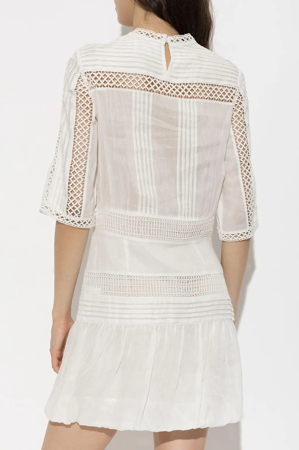Isabel Marant ÉToile Paige Lace-Trim Mini Dress