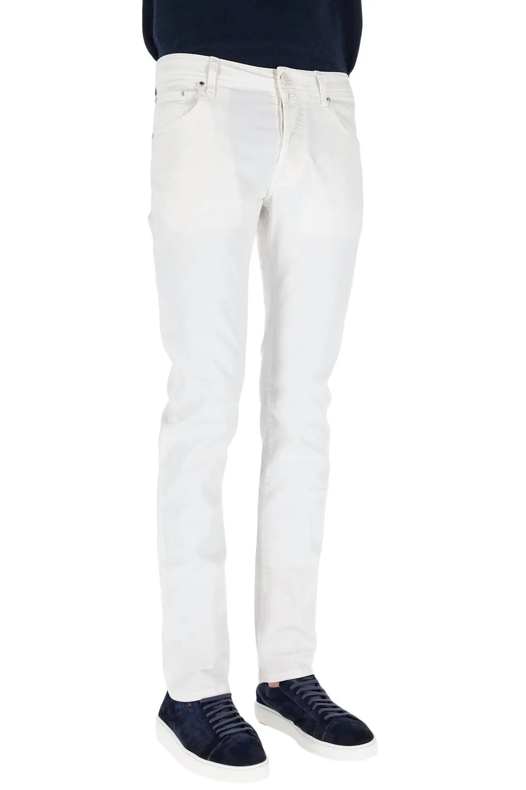 Jacob Cohen Logo Patch Straight-Leg Pants