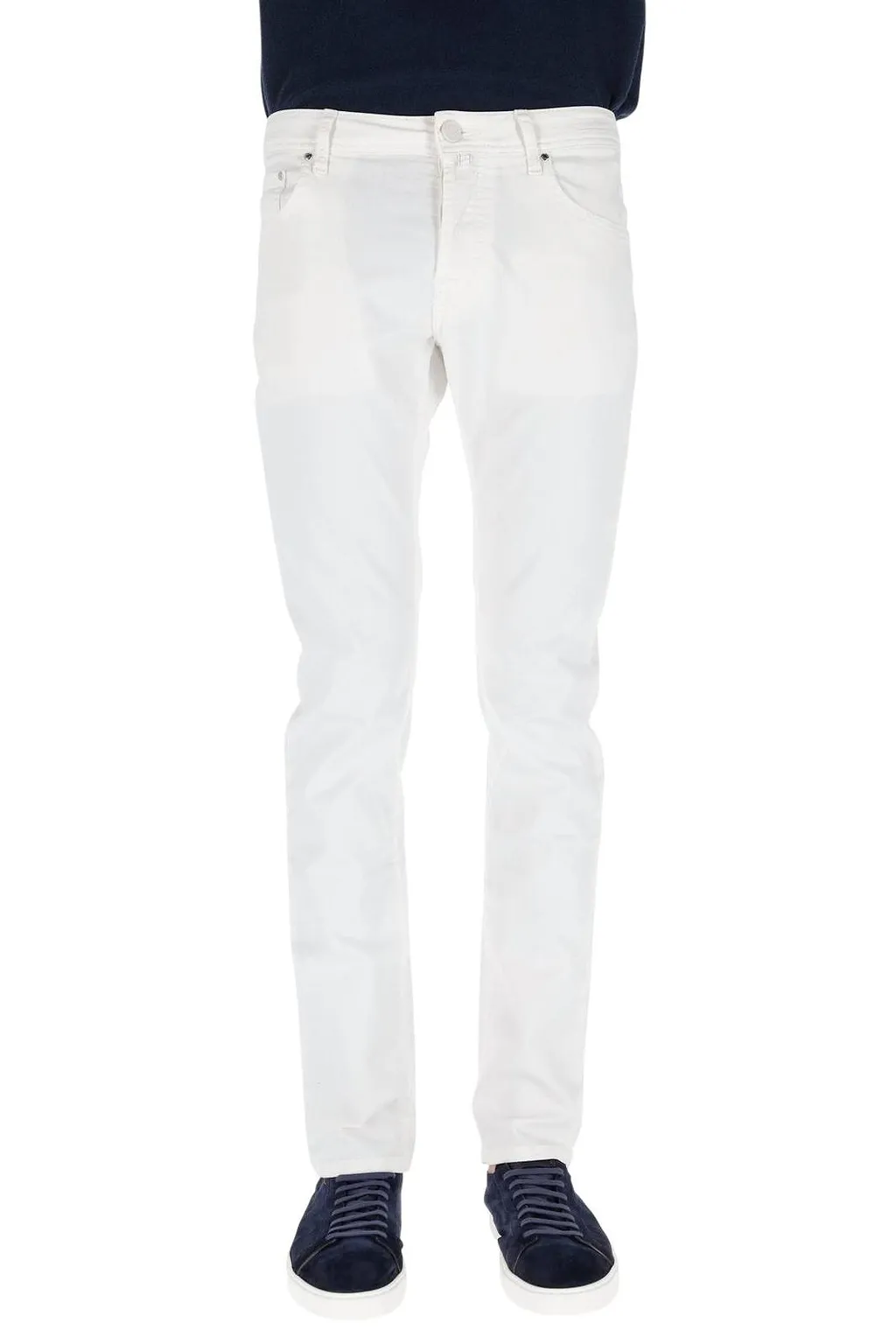 Jacob Cohen Logo Patch Straight-Leg Pants