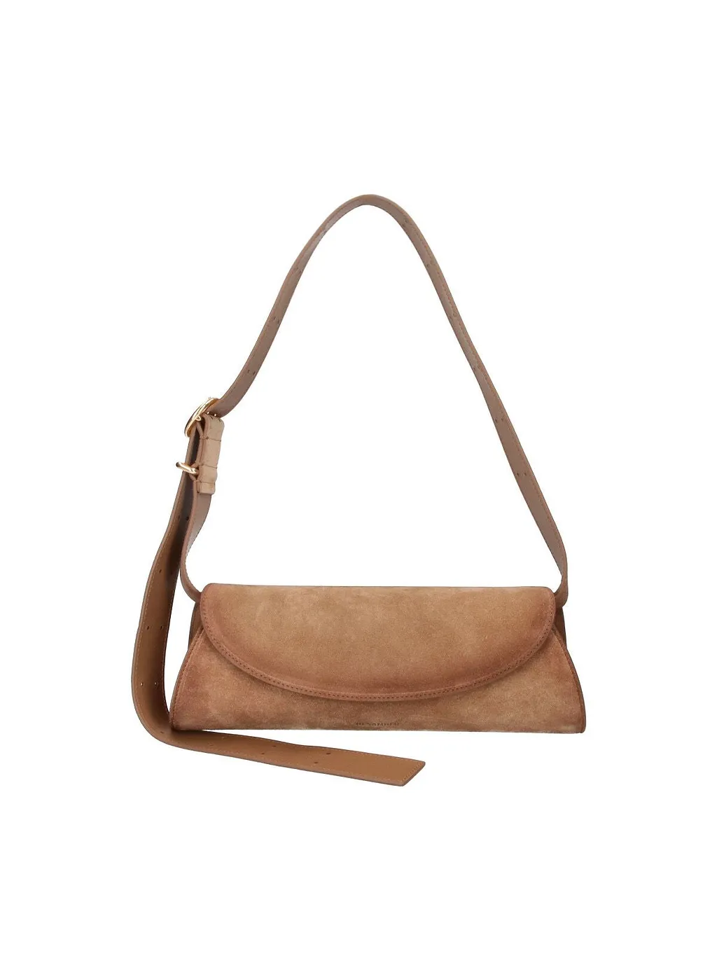 Jil Sander Curved Flap Shoulder Bag