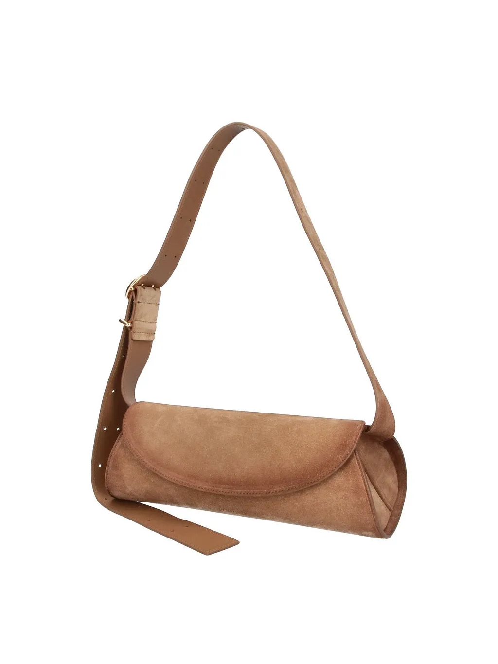 Jil Sander Curved Flap Shoulder Bag