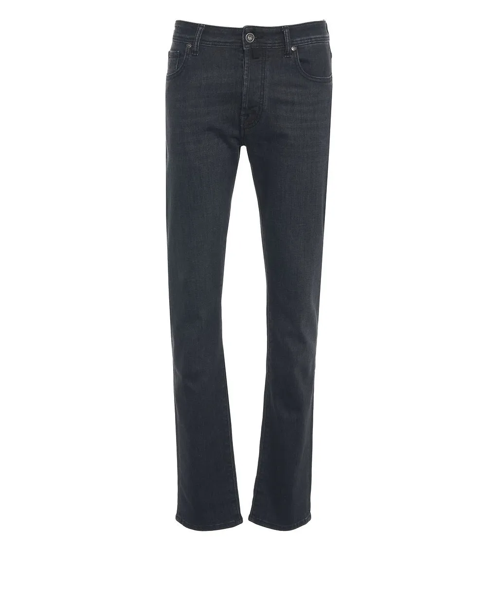 Jacob Cohen Logo Patch Straight-Leg Jeans