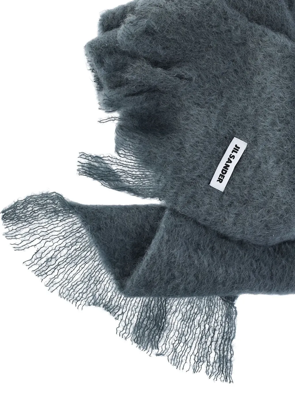 Jil Sander Fringed Brushed Scarf