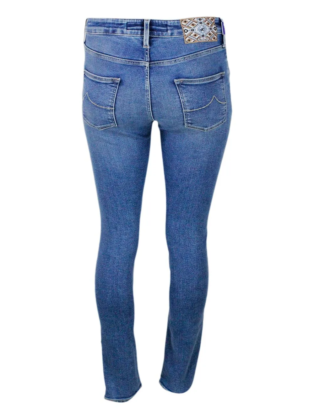 Jacob Cohen Logo Patch Slim Fit Jeans