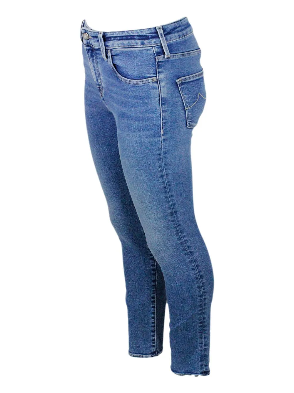 Jacob Cohen Logo Patch Slim Fit Jeans