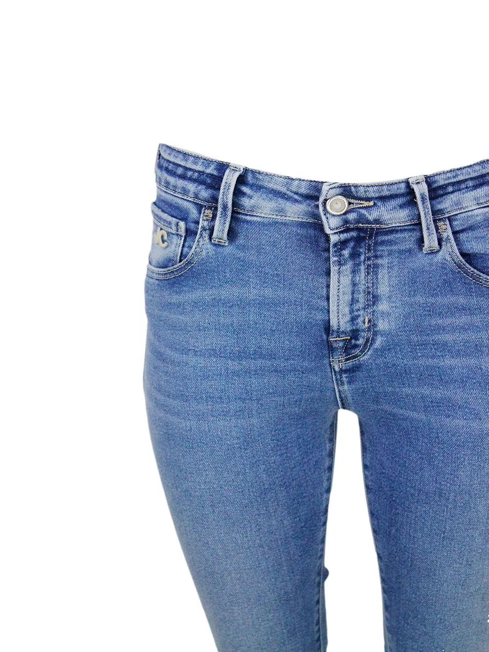 Jacob Cohen Logo Patch Slim Fit Jeans