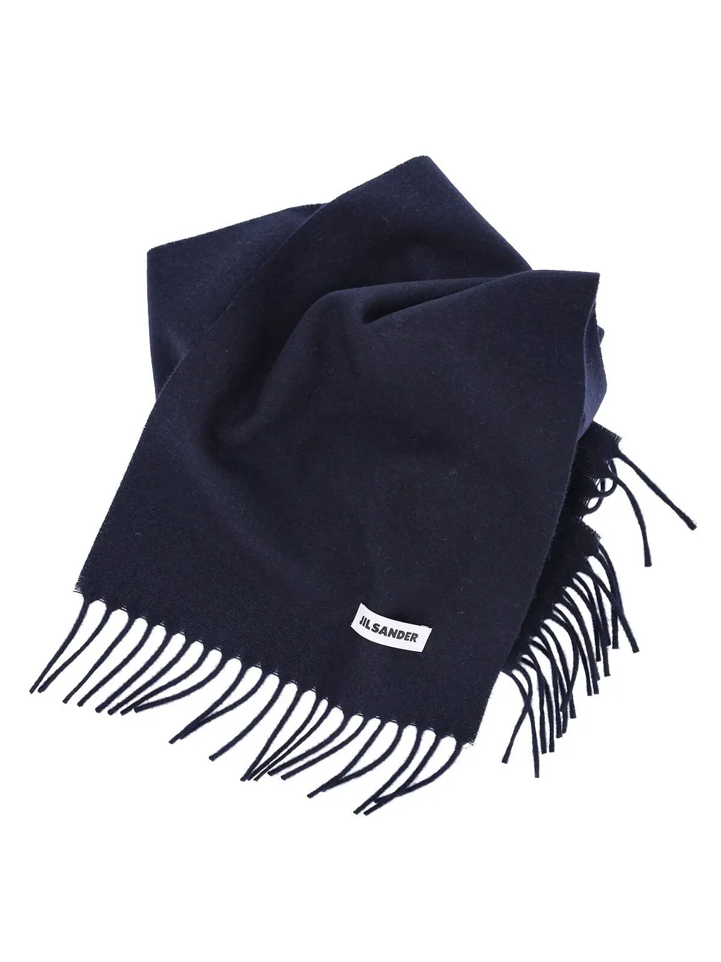 Jil Sander Slim Fringed Scarf