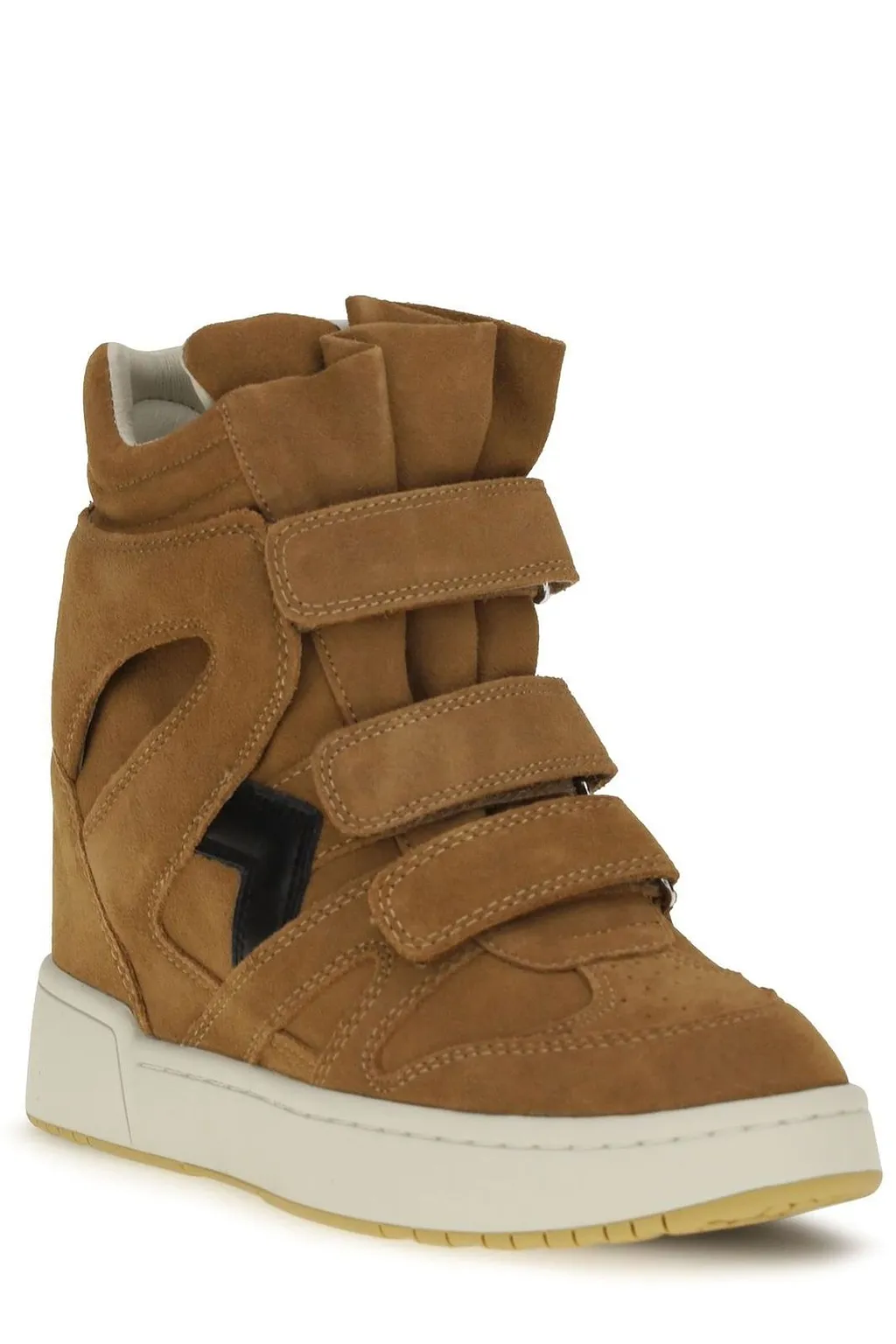 Isabel Marant Velcro Wedge High-Top Sneakers