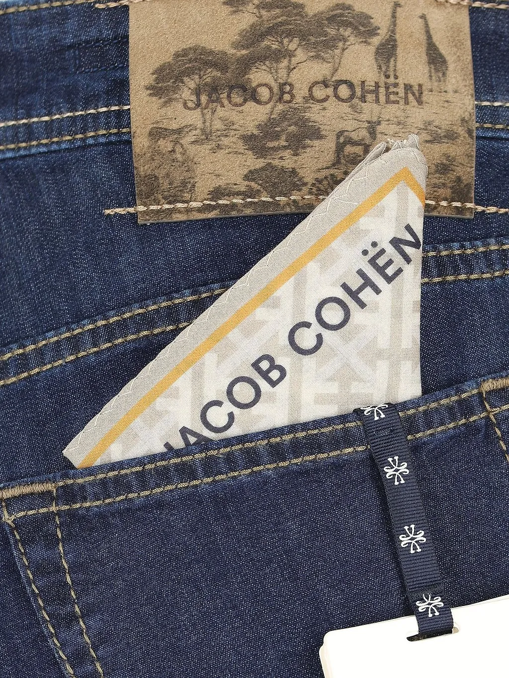 Jacob Cohen Logo Patch Slim-Fit Jeans