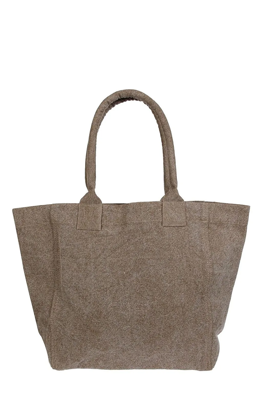 Yenky Logo Embroidered Small Top Handle Bag