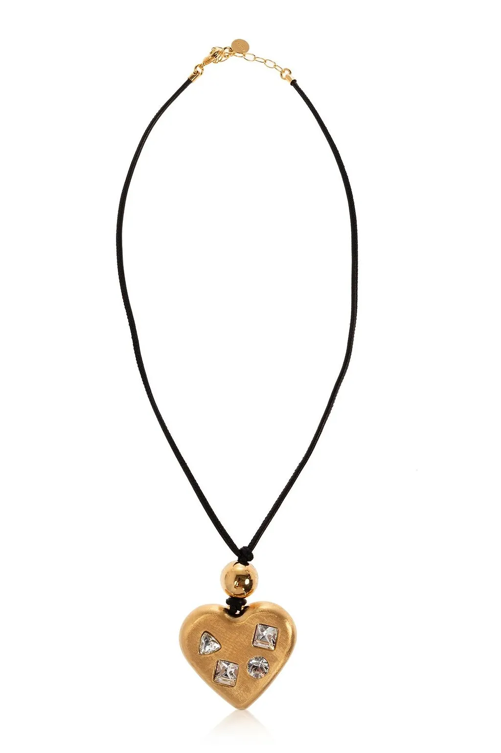 Jacquemus Heart Pendant Embellished Necklace