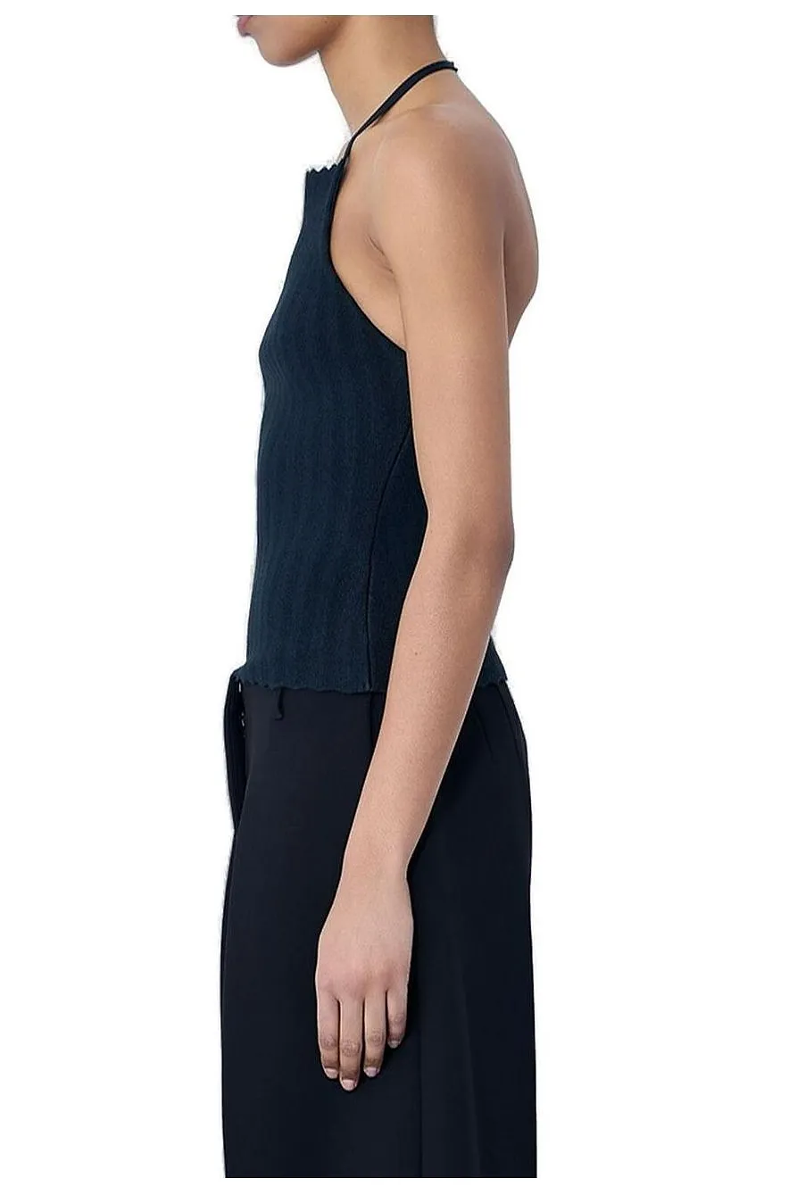 Jacquemus La Maille Tablier Textured Knit Top