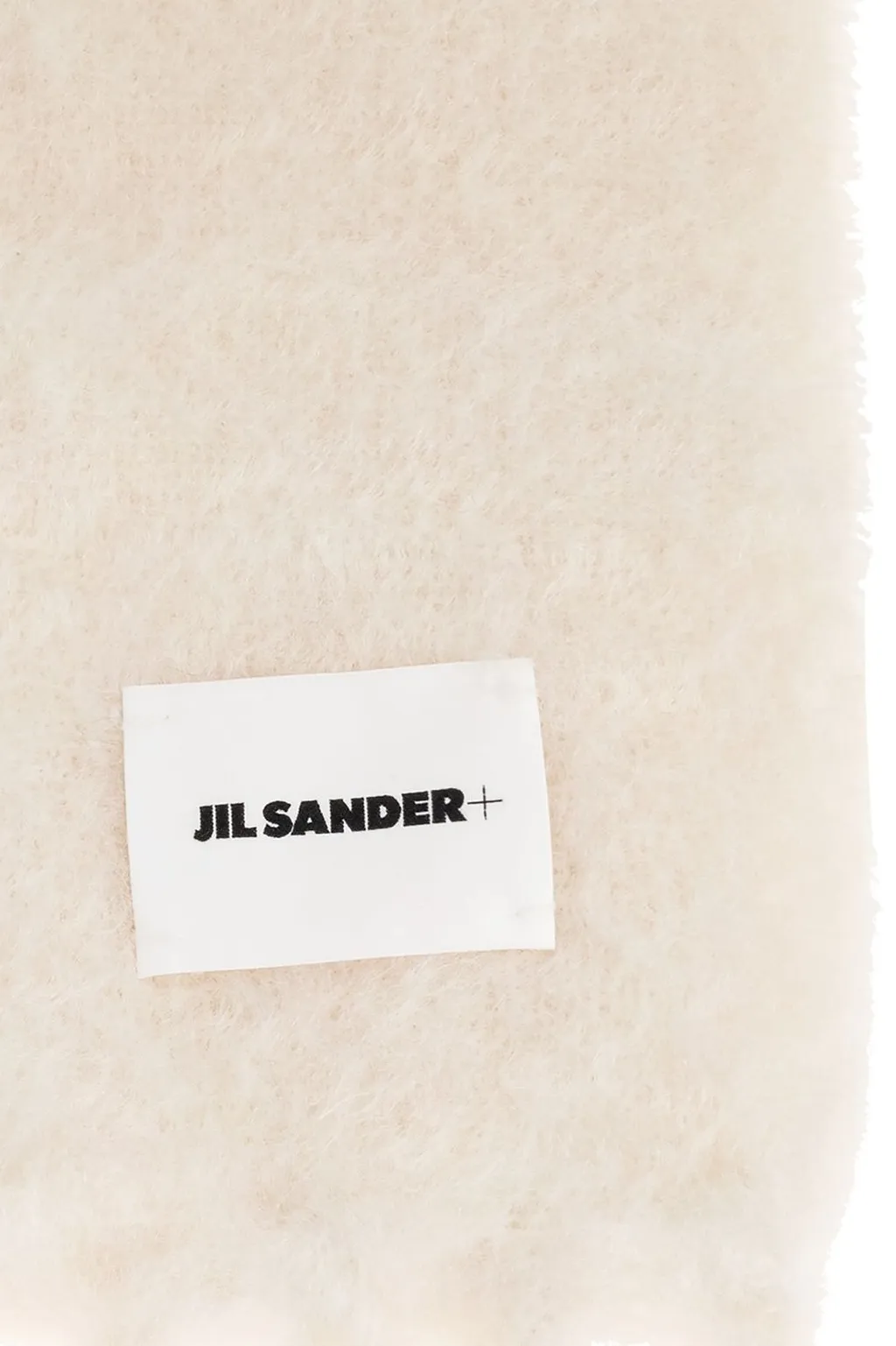 Jil Sander+ Logo Patch Fringe-Detailed Scarf