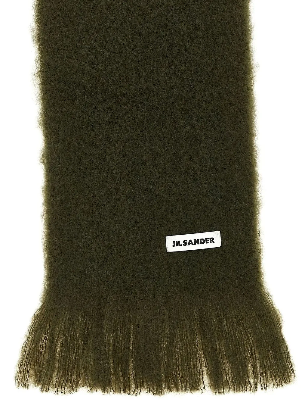 Jil Sander Logo Patch Mohair Scarf