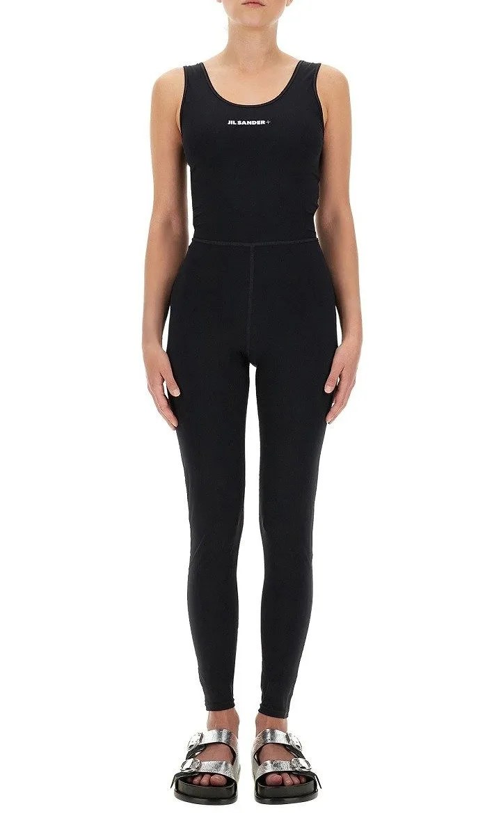 Jil Sander+ Logo Printed Jersey Jumpsuit