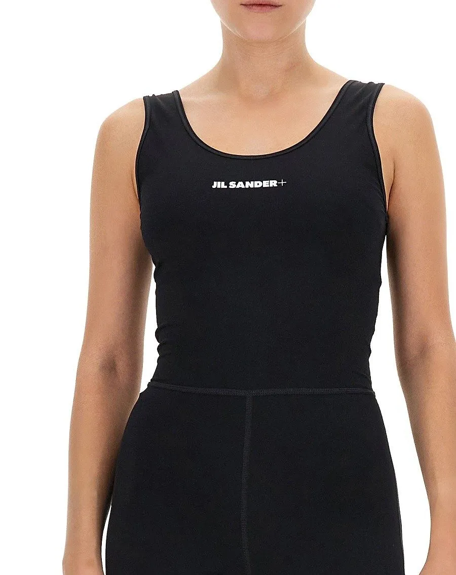 Jil Sander+ Logo Printed Jersey Jumpsuit