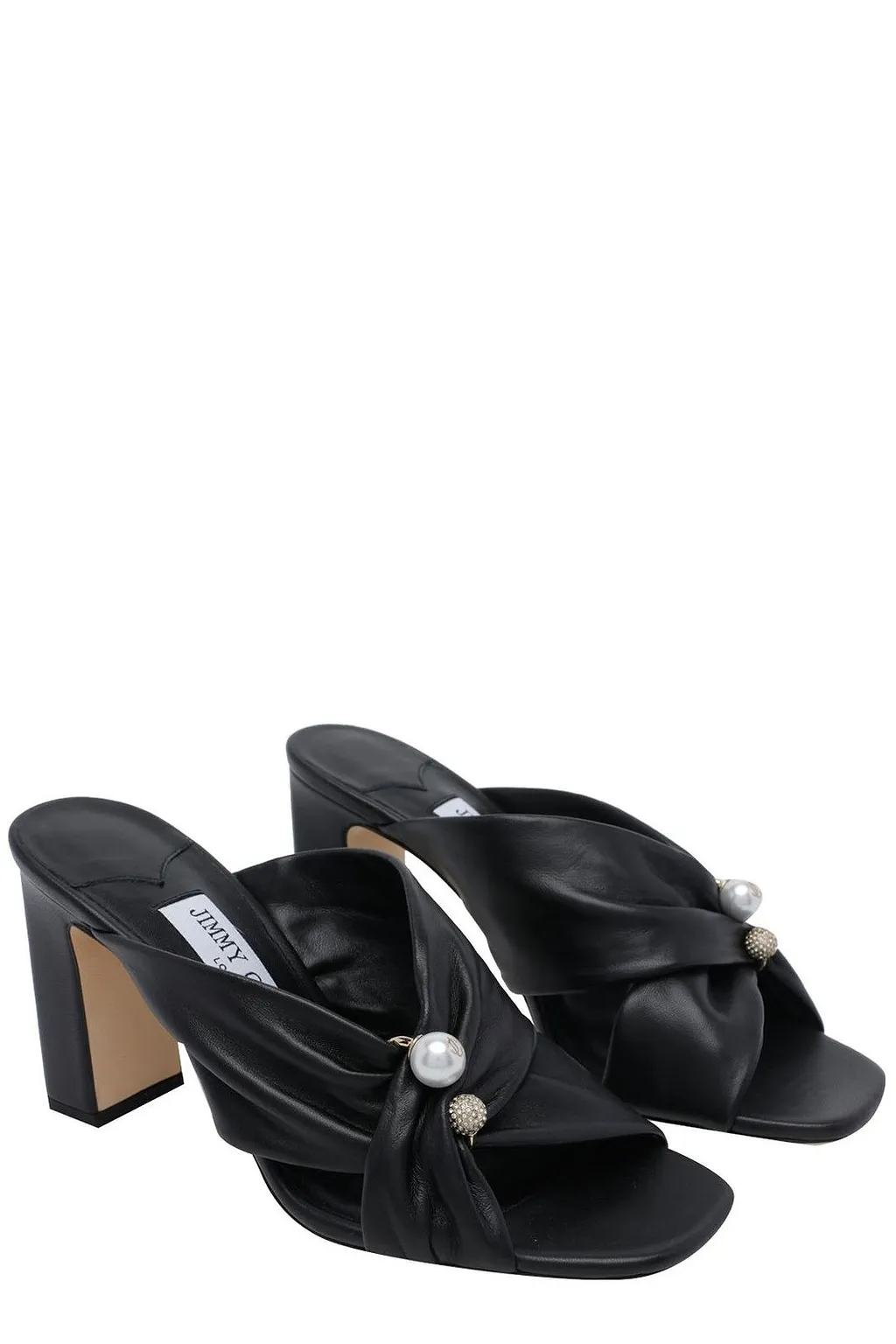 Jimmy Choo Rafi 85 Pearl Embellished Heeled Sandals