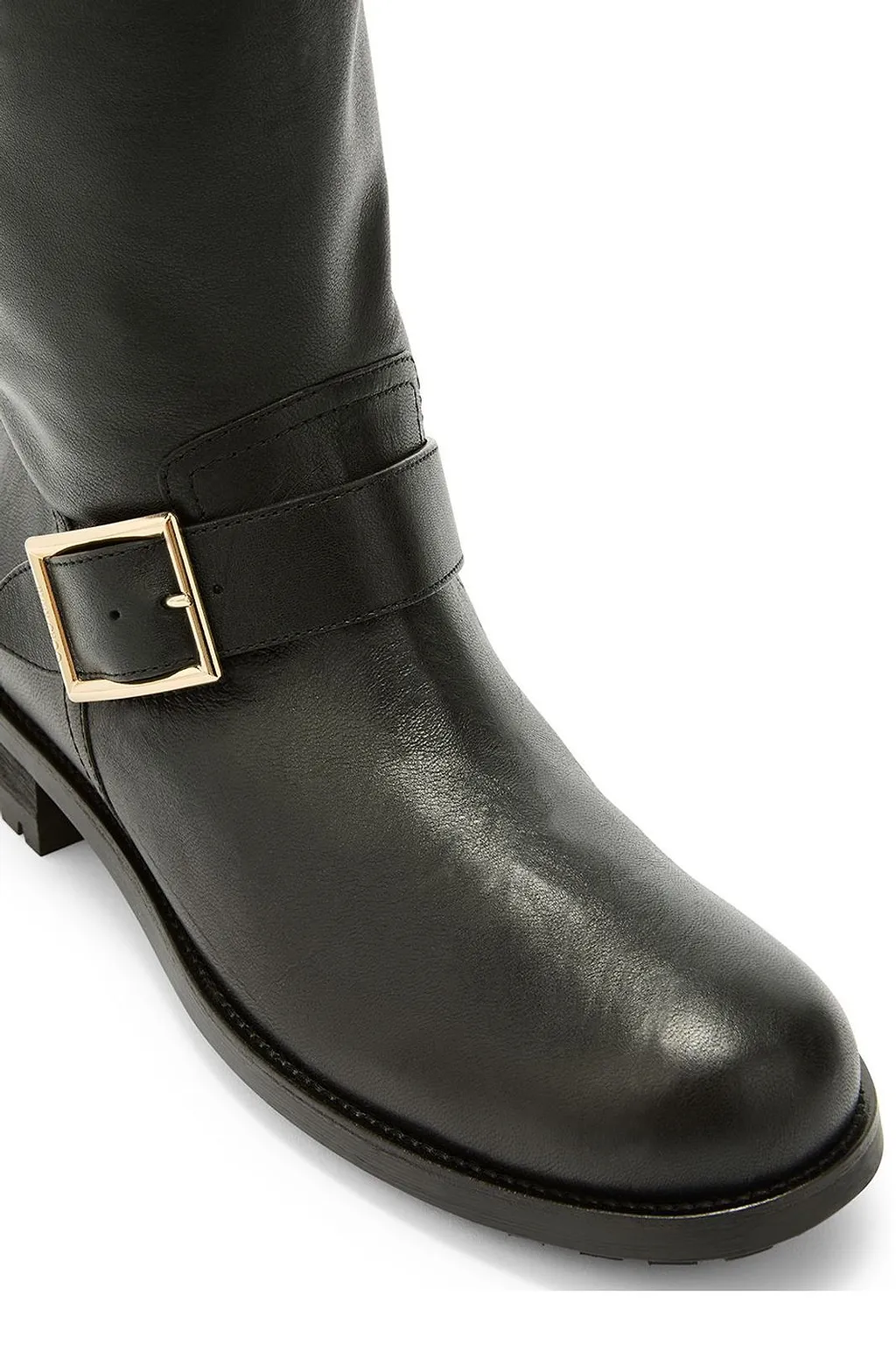 Jimmy Choo Biker Mid Buckled Ankle Boots