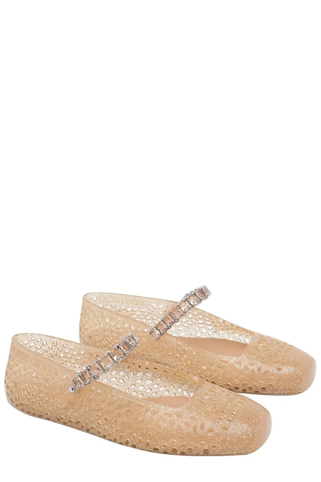 The Jelly Embellished Ballerina Flats