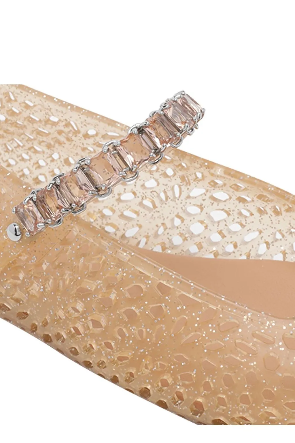 The Jelly Embellished Ballerina Flats