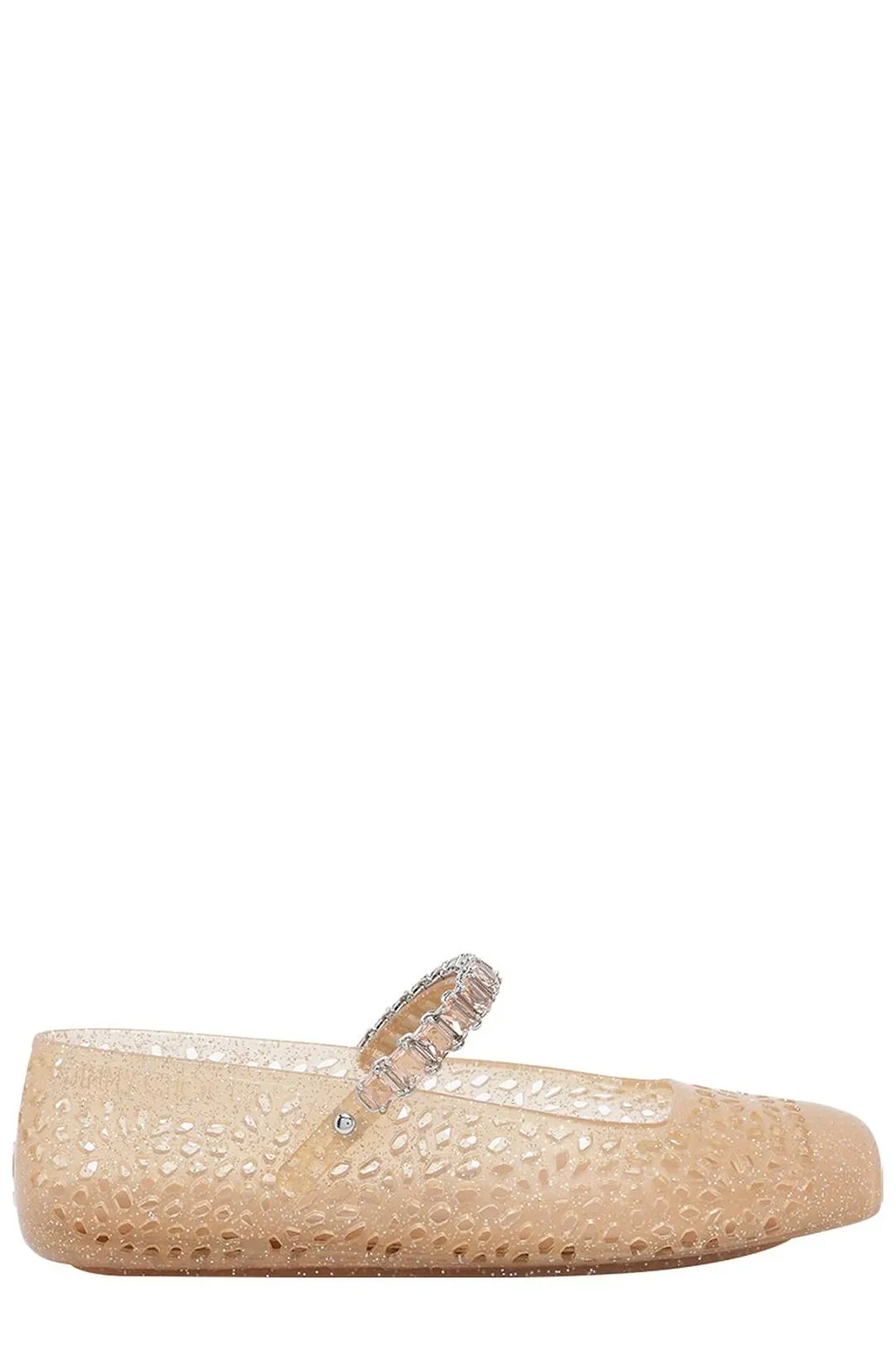 The Jelly Embellished Ballerina Flats