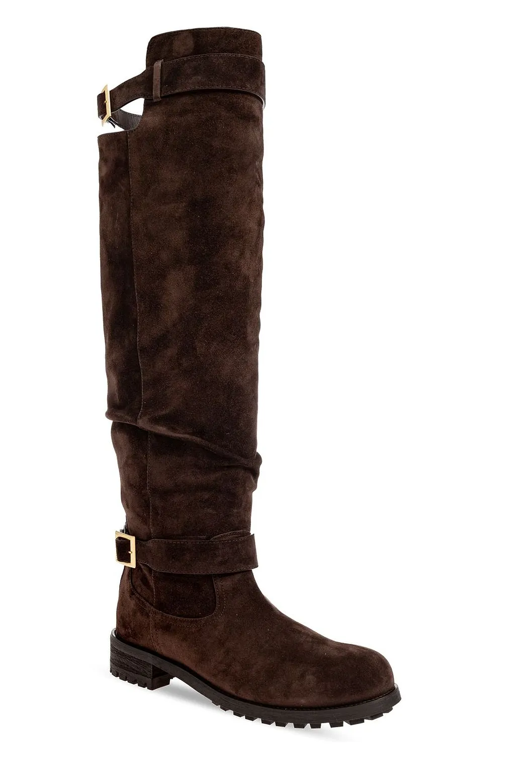 Jimmy Choo Buckled Flat Boots
