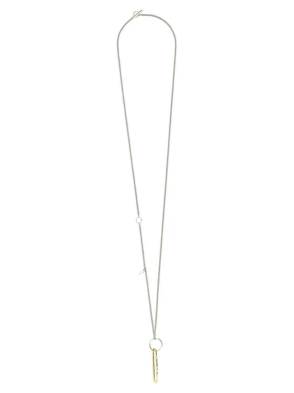 Jil Sander Ring Pendant Chain-Linked Necklace