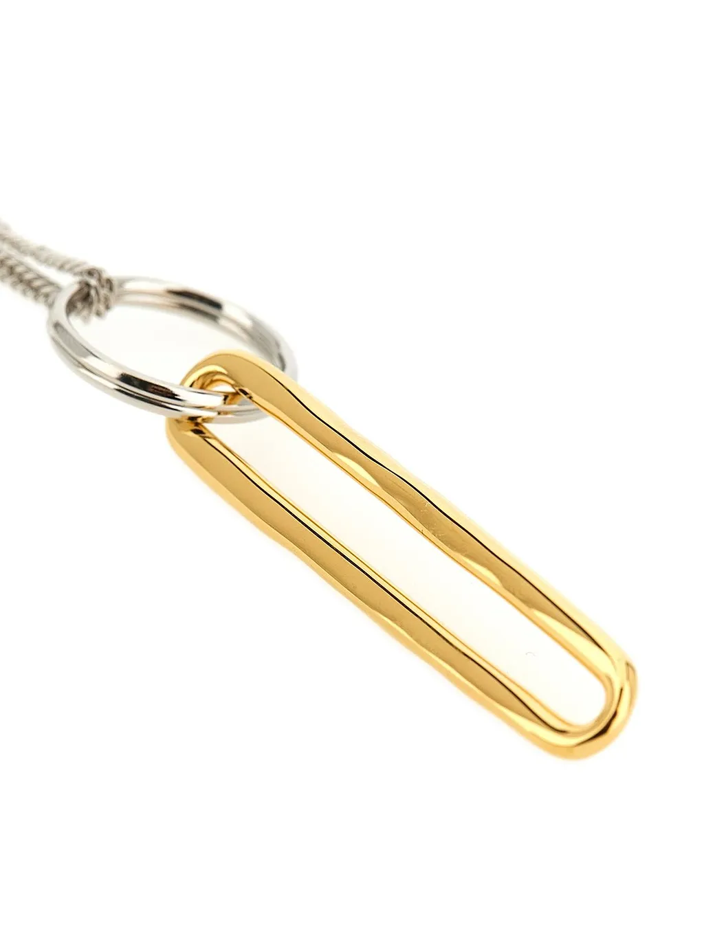 Jil Sander Ring Pendant Chain-Linked Necklace