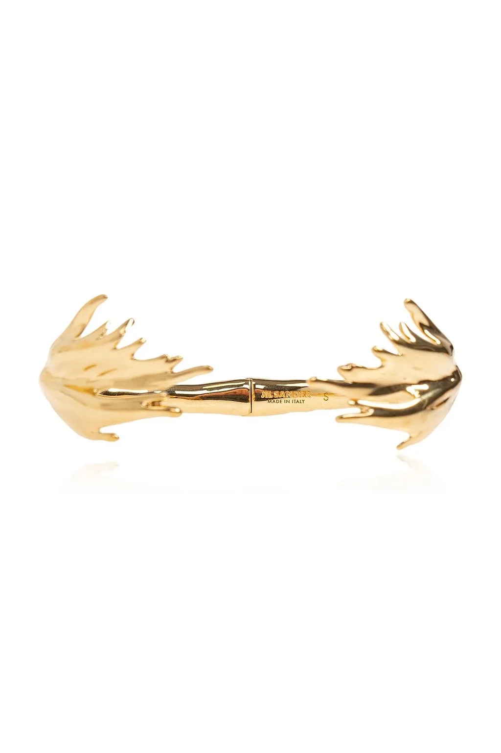 Jil Sander Sculpted Open Cuff Bracelet