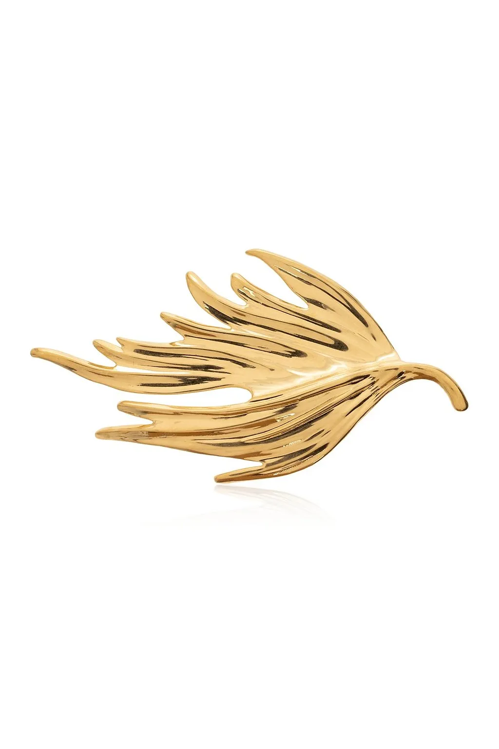 Sculpted Leaf Brooch