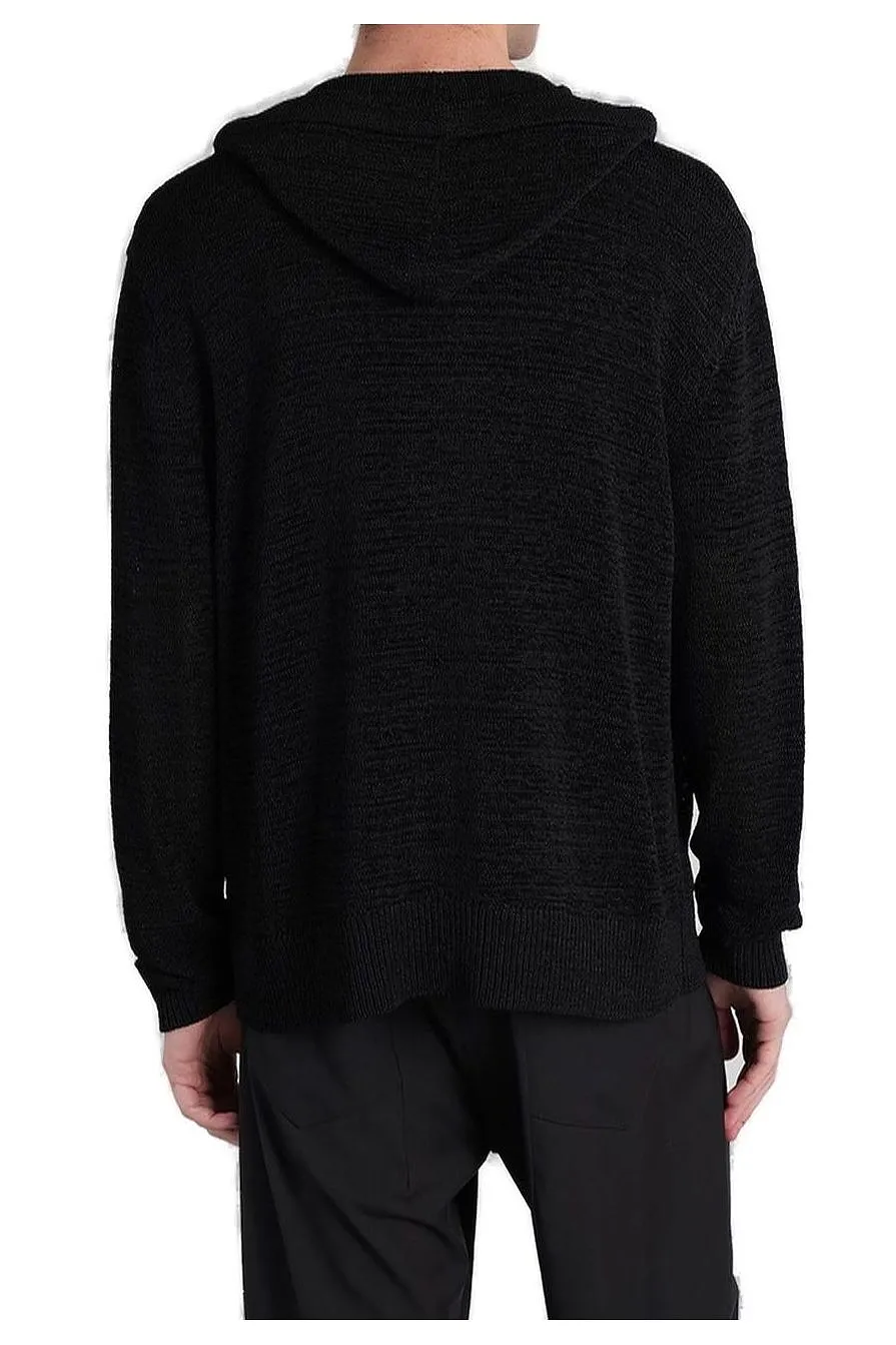 Palla Zipped Knitted Hoodie