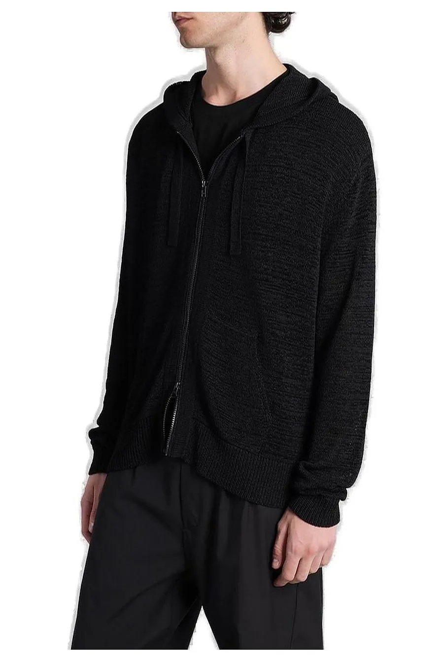 Palla Zipped Knitted Hoodie