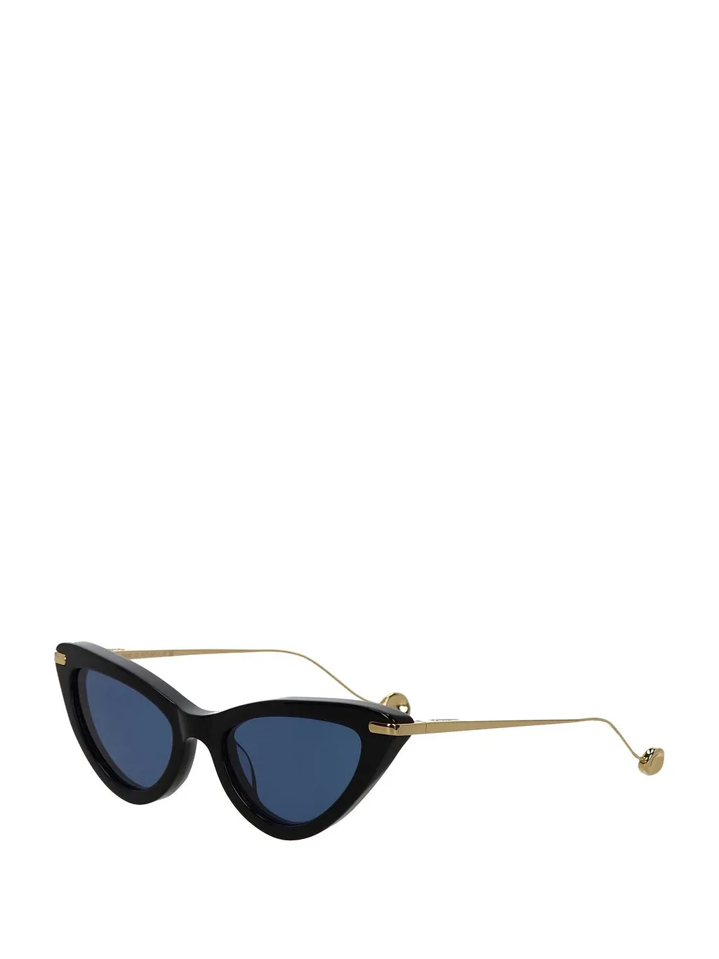 Cat-Eye Metal-Temple Sunglasses