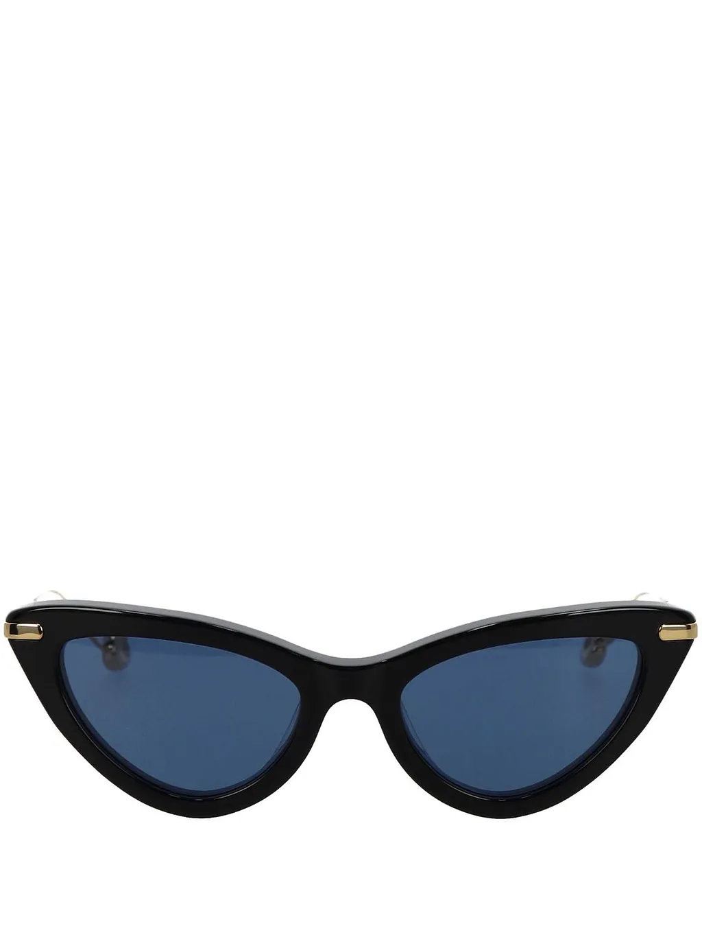 Cat-Eye Metal-Temple Sunglasses